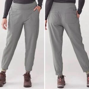 Patagonia Women's Happy Hike Studio Pants Grey Jogger Pants NWT Large